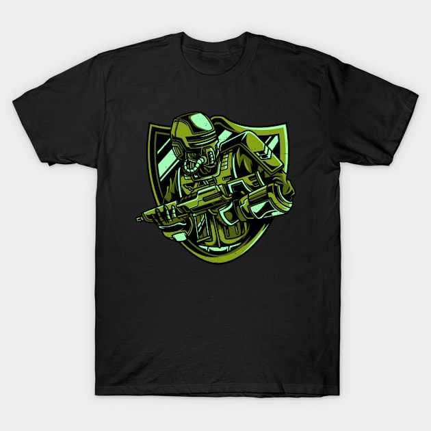 Soldier Lover Gift Idea Design Motif T-Shirt by Shirtjaeger